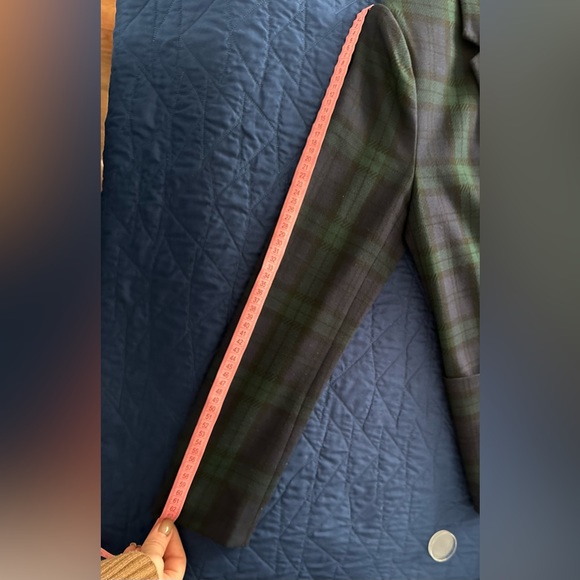 Lauren Ralph Lauren Plaid Double-Knit Jacquard Blazer - Picture 10 of 11